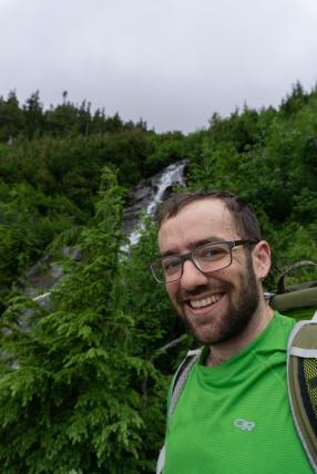 Samuel Rudy at the Sahale Arm Trail