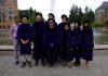 The Graduates of 2018 in front of Drumheller Fountain 